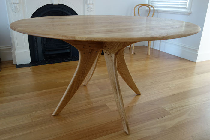 Nathaniel Grey Custom Made Round Dining Table Custom Made Round Dining Table